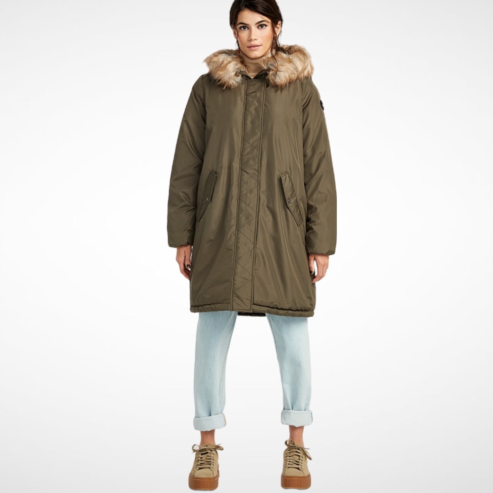 Only Misty Hooded Parka Mossy Green S